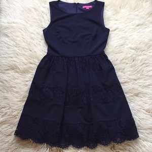 Navy lace dress
